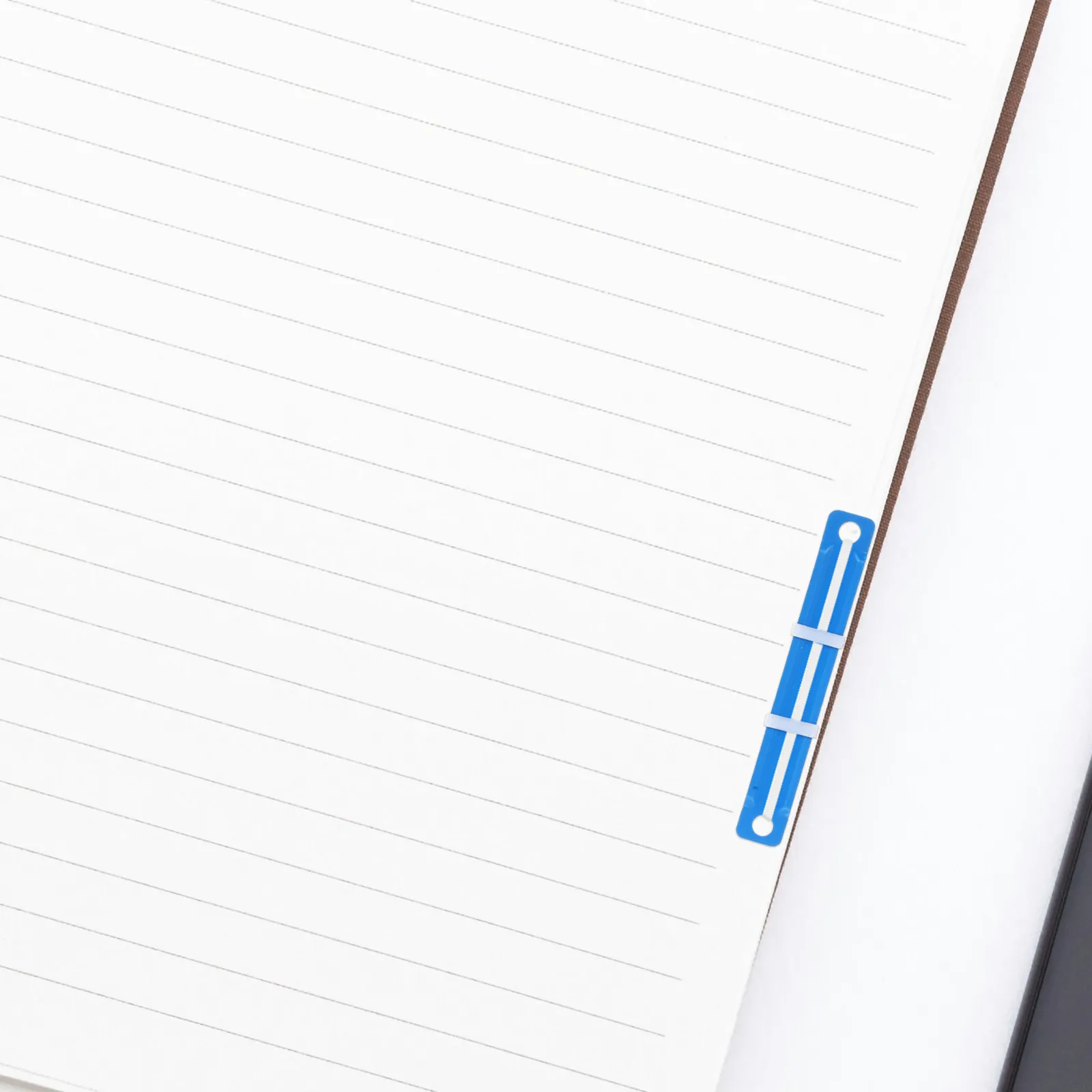 100Pcs 노트북 바인더 척추 클립 플라스틱 철 바인딩 메커니즘 DIY 루스 리프 노트북 플래너 문서 주최자