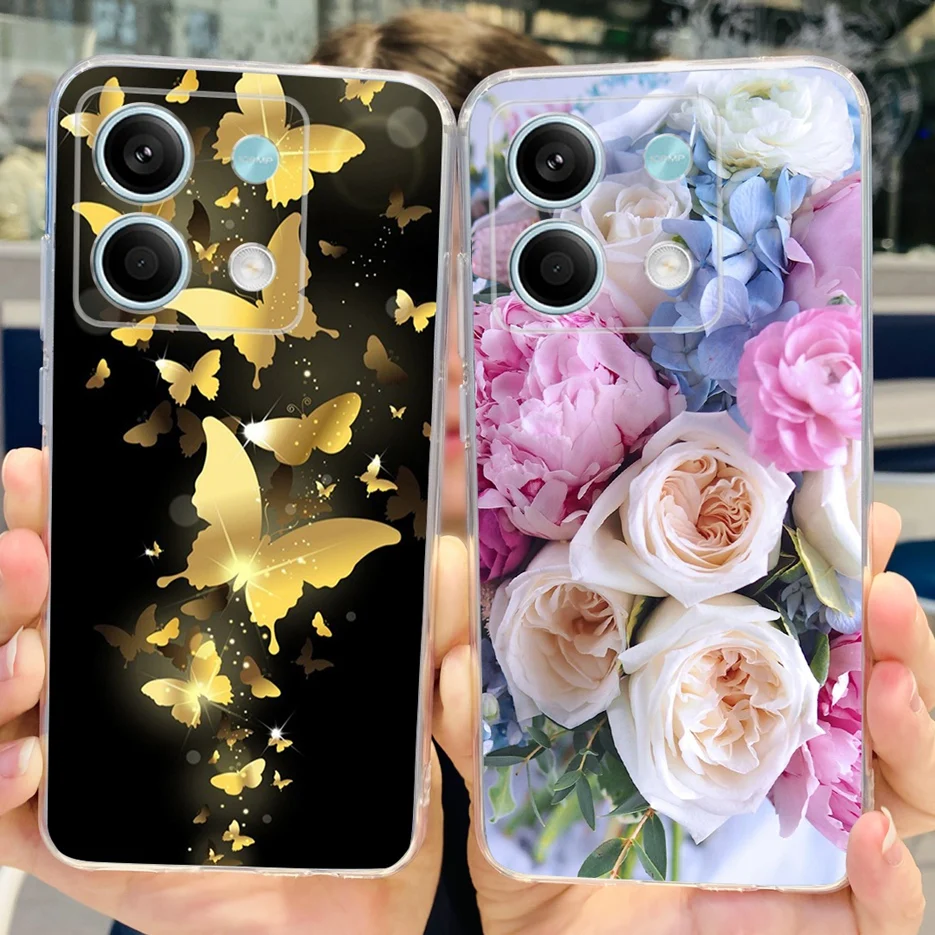 Cute Cat & Butterfly Soft Silicone Phone Case with Full Bumper Protection