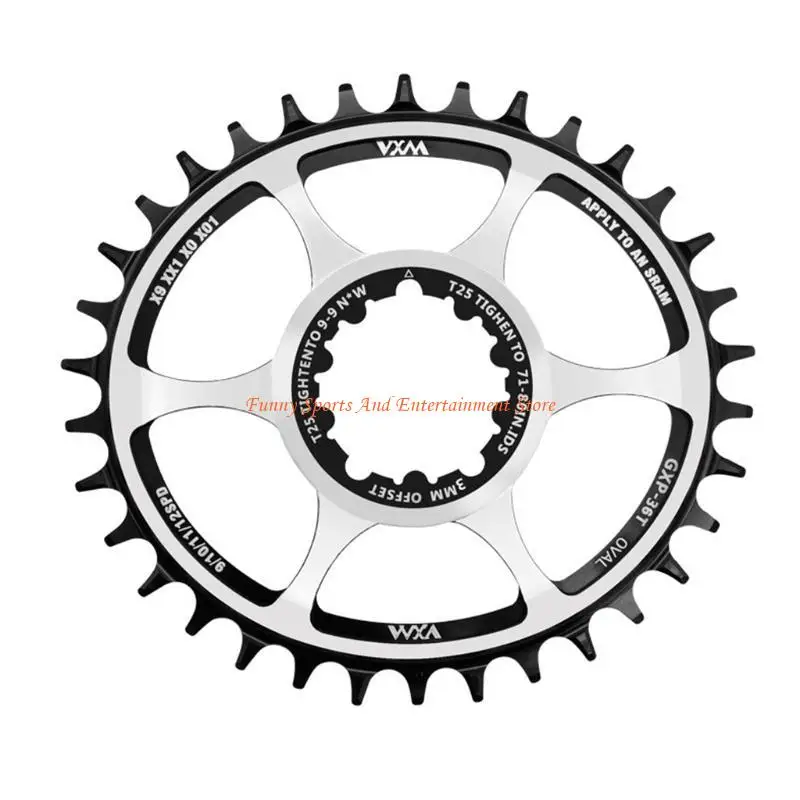 C4DE Vxm Fahrradkettenblatt 3 mm Ritzel Gxp Oval 32t 34t 36t für Gxp Xx1 Eagle-X01-Gx-X1-1400 X0/ X9/S1400 MTB Kettenrad – Detail 10