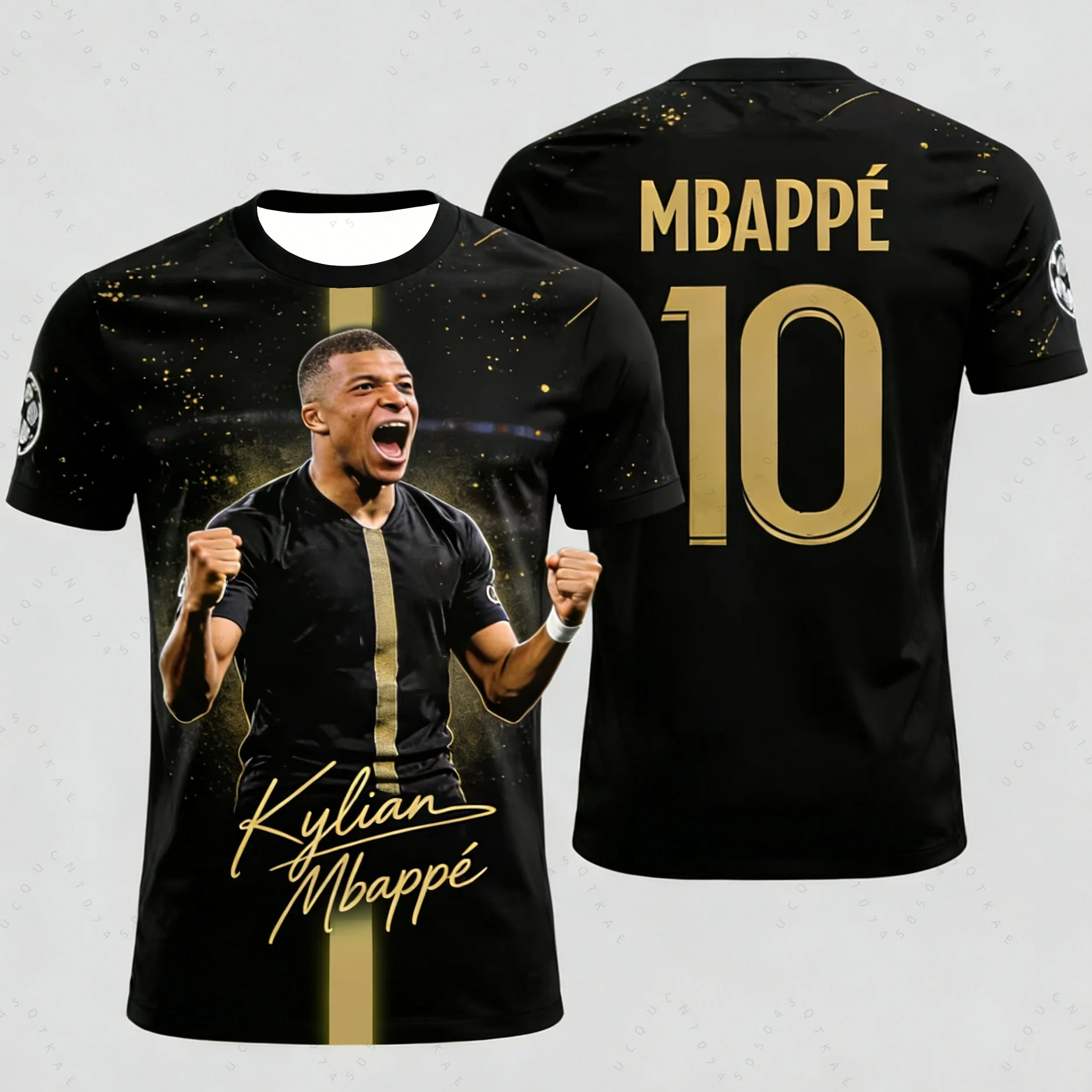 26 패션 Mbappe 스페셜 에디션 축구 티셔츠 빠른 건조 야외 스포츠 저지 통기성 남성 여성 키즈 오토바이 티셔츠