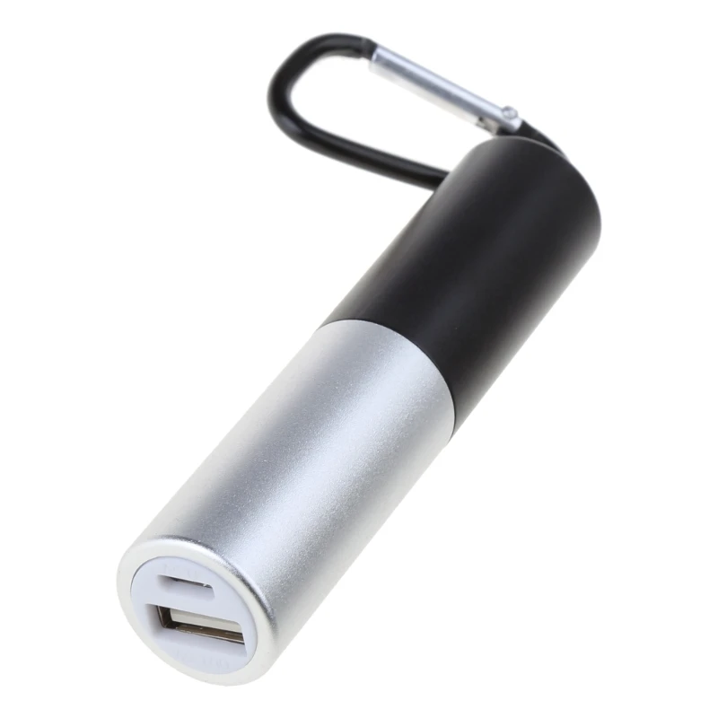 Power Box Portable USB Mobile Phone Charging 18650 Battery Holder Charging Box With Carabiner for Smartphones R9UA