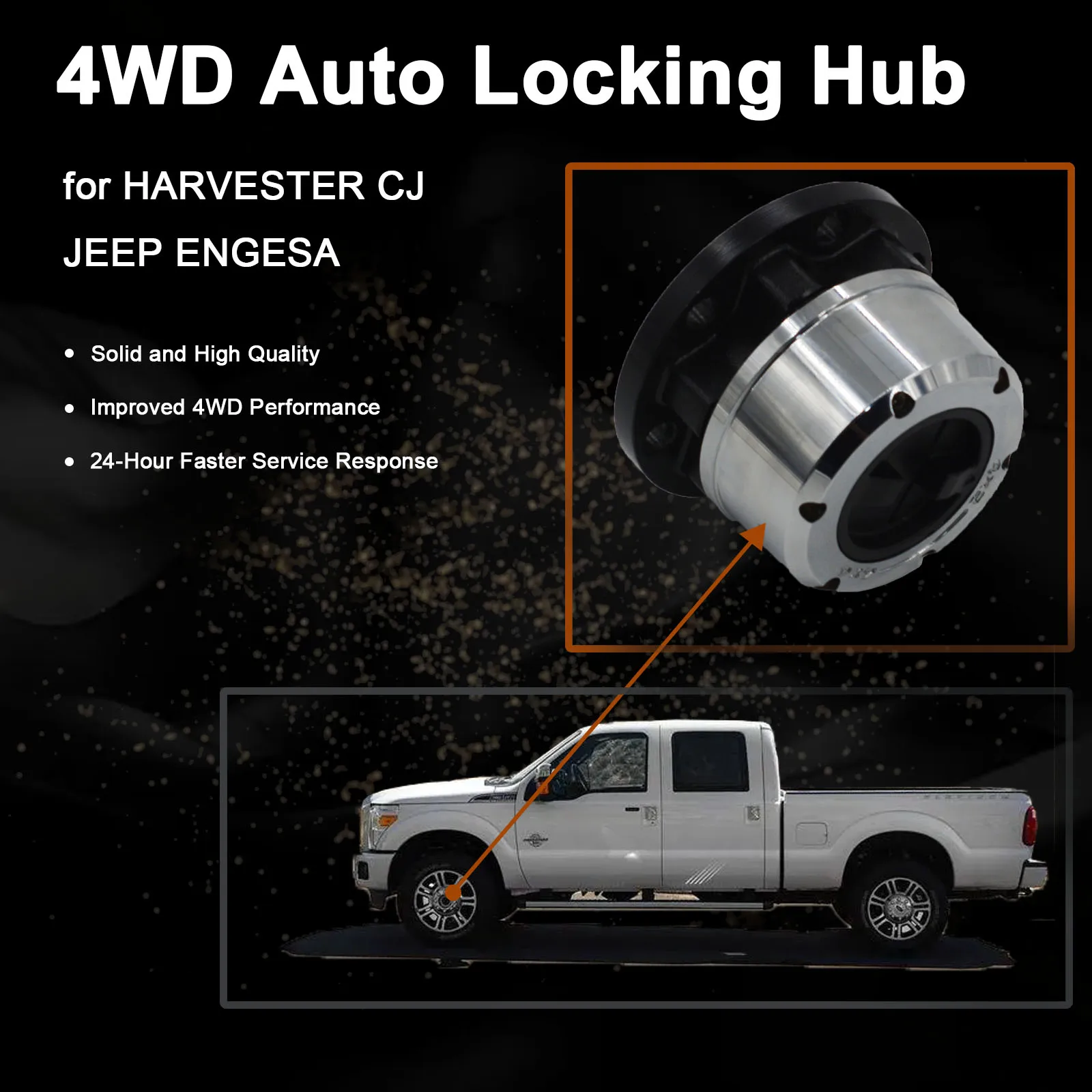 1 Piece x for JEEP CJ Ster Scout II Terra Traveller ENGESA ENVEMO Camper Envemo Engesa free wheel locking hubs B032 AVM402