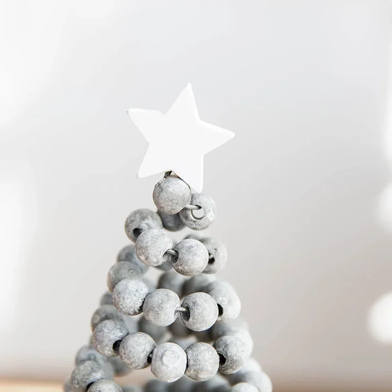 Nordic Wooden Christmas Tree Desktop Decoration Creative Small Ornaments for Holiday Festive & Party Supplies