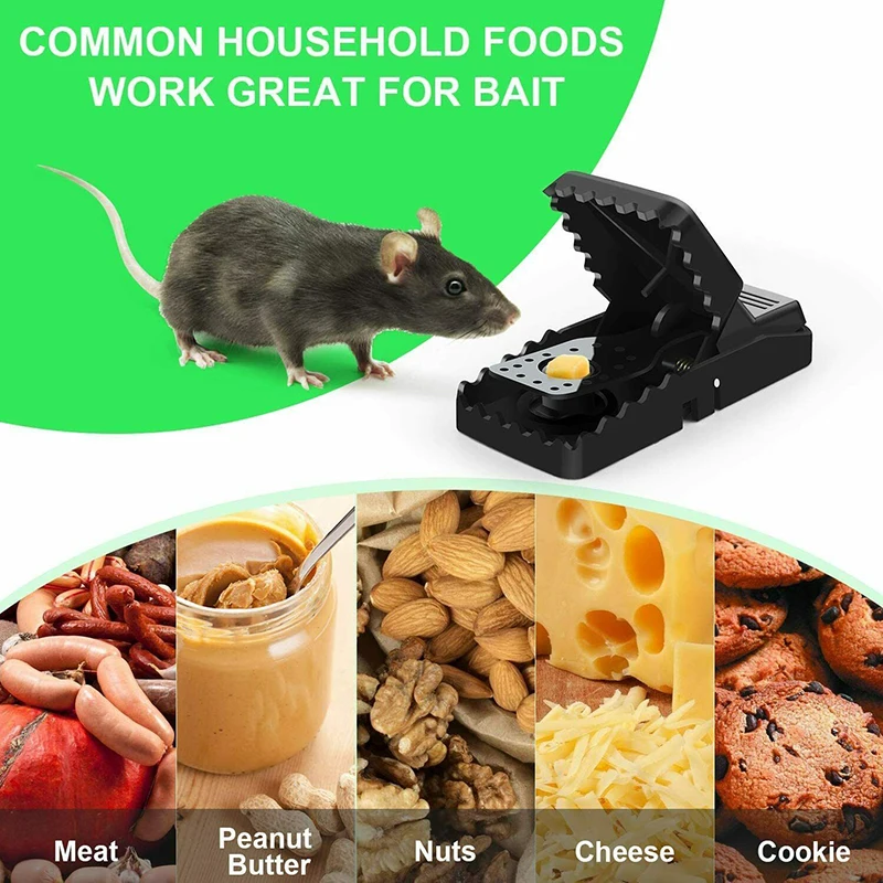 LARGE Mouse Traps Rat Mice Rodent Killer Snap Trap Reusable Heavy Duty Pest  Trap