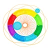 Geometry Spirograph Drawing Stencils Set Painting Template Art Crafts Creative Kids Educational Toy Variety of Flowers Ruler 5