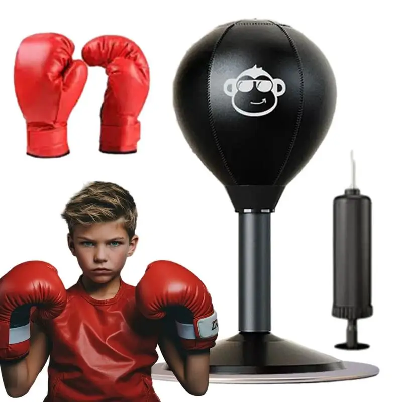 

Desktop Punching Bag Relief Boxing Bag With Suction Cup Desk Boxing Punch Ball Fun Toy Gift Practical Boxing Novelty Bag For
