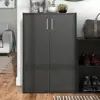 Wood Cube Storage Organizer with Doors Stackable Bookcase Pantry Dorm Room Decor & Bedroom Organizer Small Spaces Space Saving 1