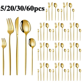 Luxury Gold Stainless Steel Cutlery 1