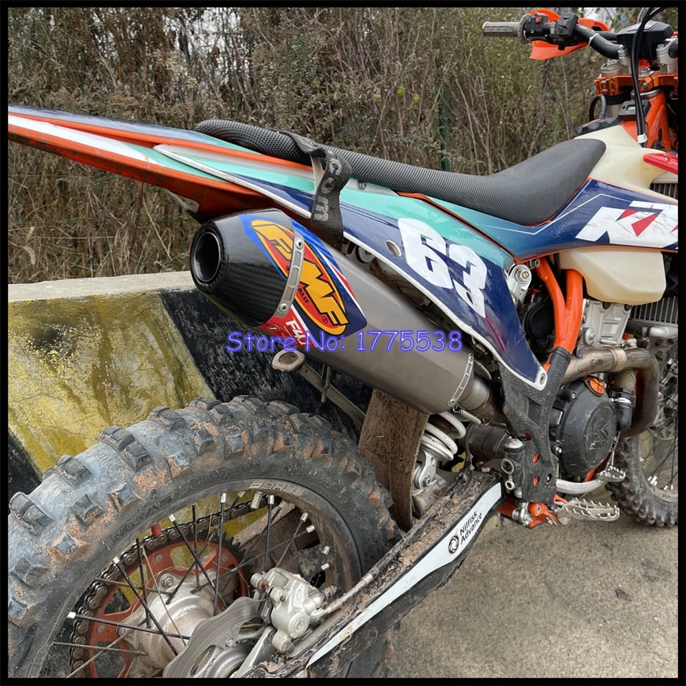 Titanium Alloy for KTM 250 350 450 500 SXF Motorcycle Exhaust Escape Muffler Carbon Tip for KTM SX-F 250 350 450 500 2010-2023 - Image 6