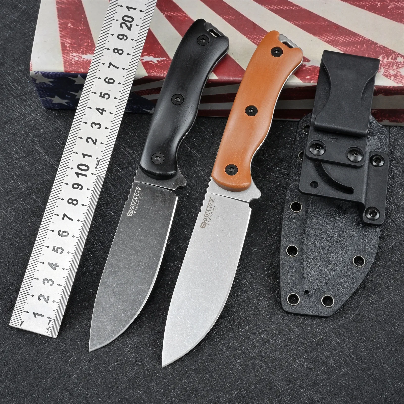 

DC53 Steel Outdoor Camping Fixed Blade Knife Survival Self Defense Military Tactical Multifunction Knives Hunting and Fishing