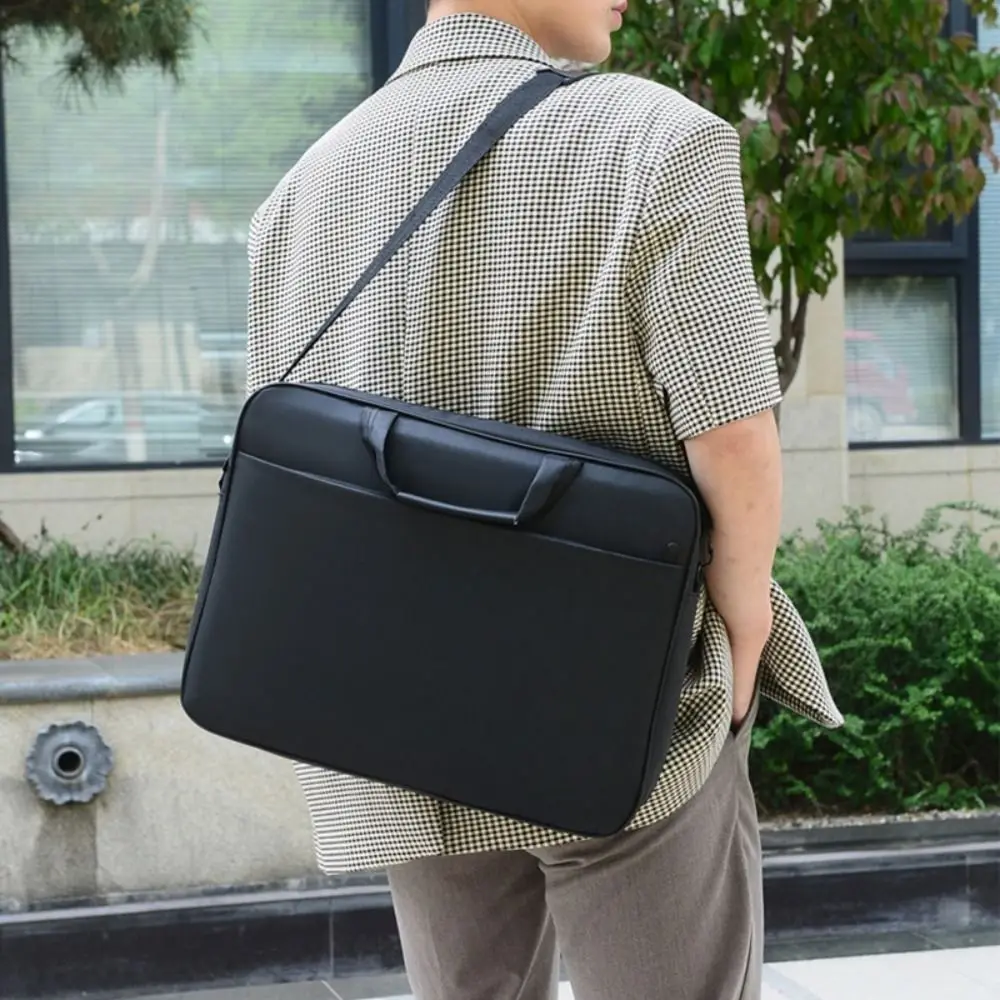 Large Capacity Shockproof Laptop Shoulder Bag with Protective Strap