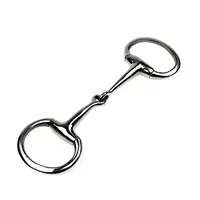 Stainless Steel Horse Snaffle, Bit Tack, Training Bit, Portable,with Rings,Horse Mouth Bit,Horse Chewing Snaffle for Outdoor 1