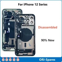 Disassembled Middle Housing Frame Back Glass with Charging Wireless Flex Cable Full  Assembly for iPhone 12 Pro Max, 90% New 1