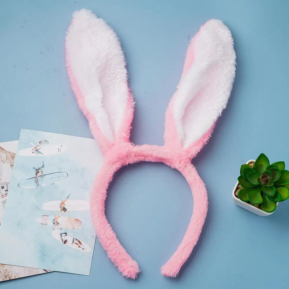 Cute Rabbit Ears Rabbit Headband Ears Plush Headband Headwears Anime Bunny Hairpin Cosplay Girls Hair Accessories cute hair clips