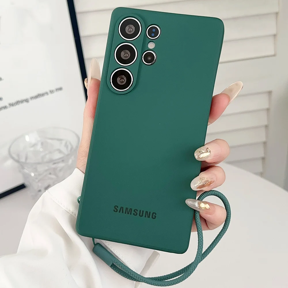Enhanced Silicone Wrist Strap Phone Case in Liquid Finish