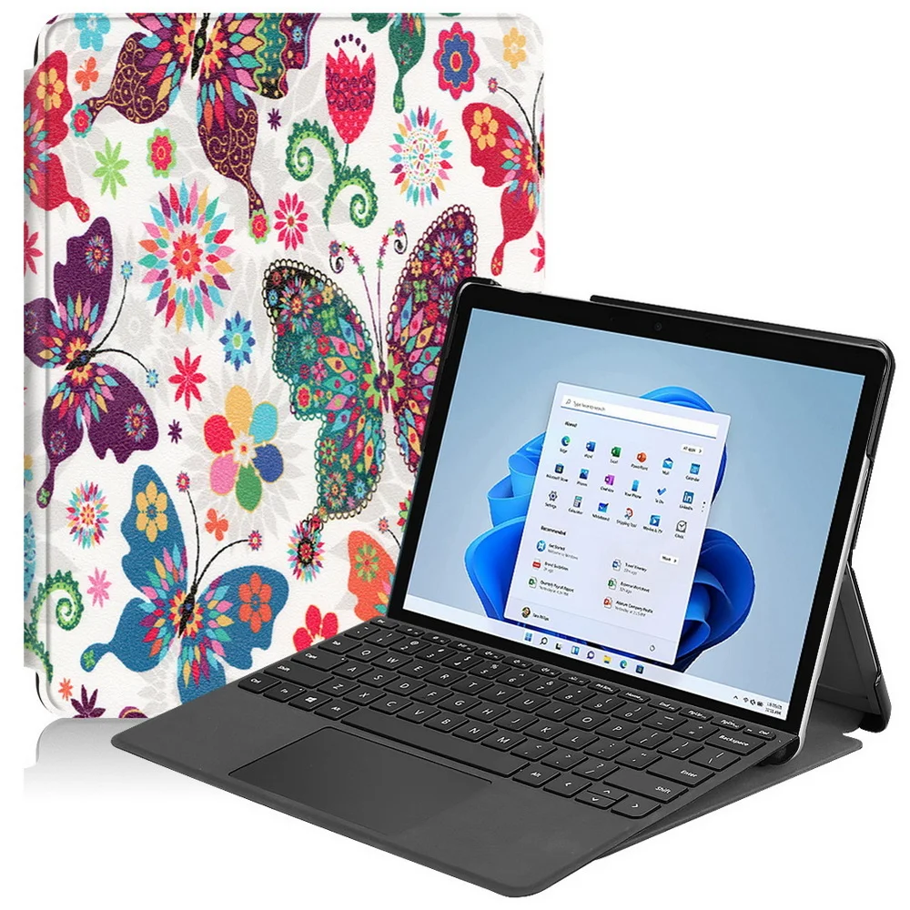 Per Microsoft Surface Go 3 Custodia In Pelle Pu Per Surface Go 2 Custodia Protettiva Antiurto Da 10.5 Pollici Con Funzione Cavalletto
