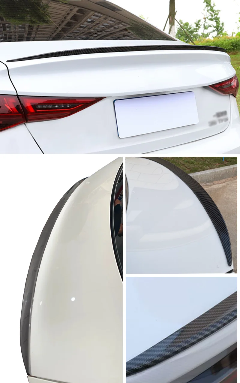 Auto Hinten Schwanz Stamm Deckel Spoiler Flügel Für Audi A3 A3L S3 RS3 A4 A4L B9 A6 Limousine Körper Kits Zubehör – Detail 3
