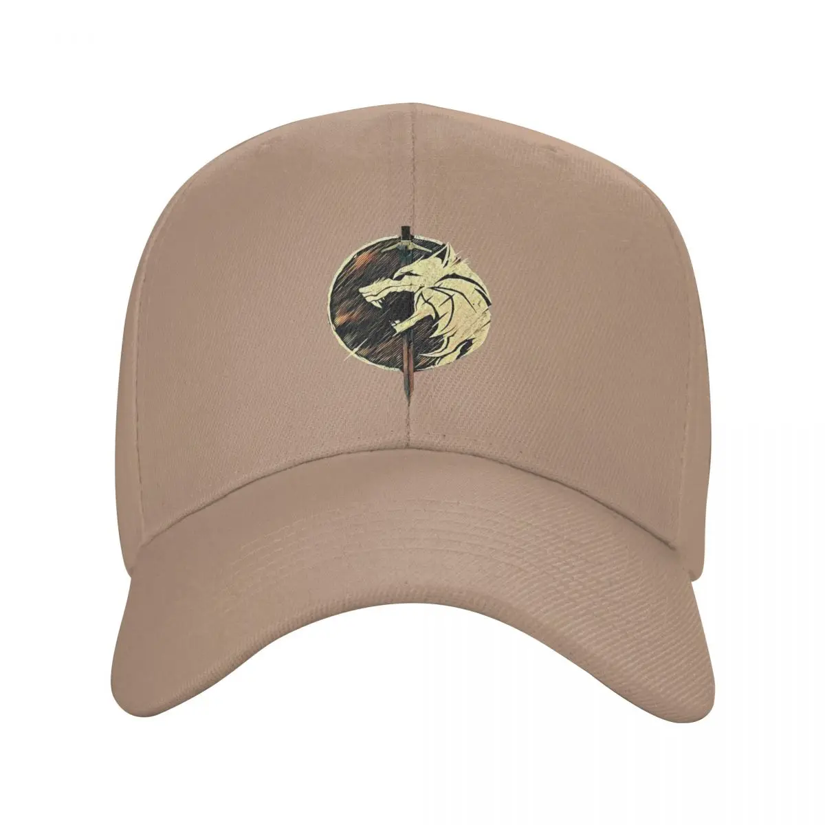 thumbnail image 1 of Gorras de papá de color puro, gorra de fantasía de la Escuela del Lobo para mujer, gorras de béisbol con visera, gorra con visera de The W-Witchers, 1 of 7