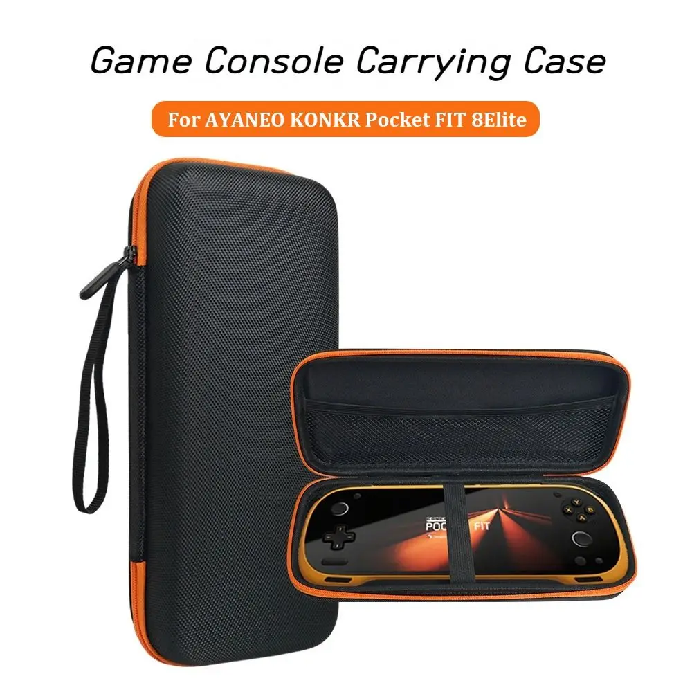 스크래치 방지 운반 케이스 AYANEO KONKR Pocket FIT 8Elite용 충격 방지 EVA 휴대용 게임 콘솔 박스 스크린 프로텍터