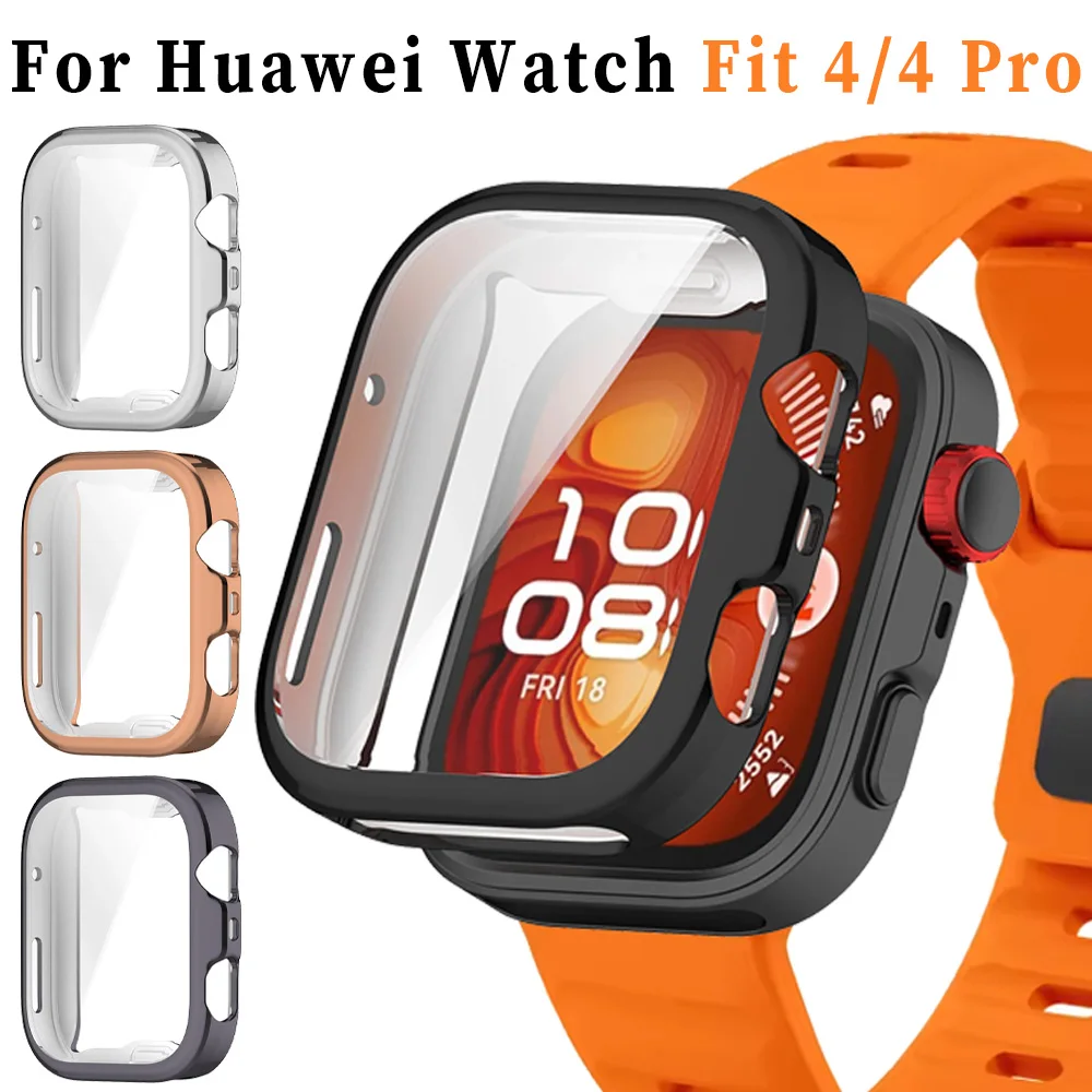 Premium Glass & TPU Full Cover Protective Case with Tempered Glass Screen Protector and Frame Bumper Shell