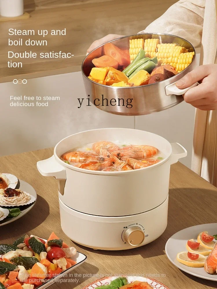 Electric Chafing Dish Multi-Functional Household Split Electric Caldron Steaming Boiling Frying Fried One 2