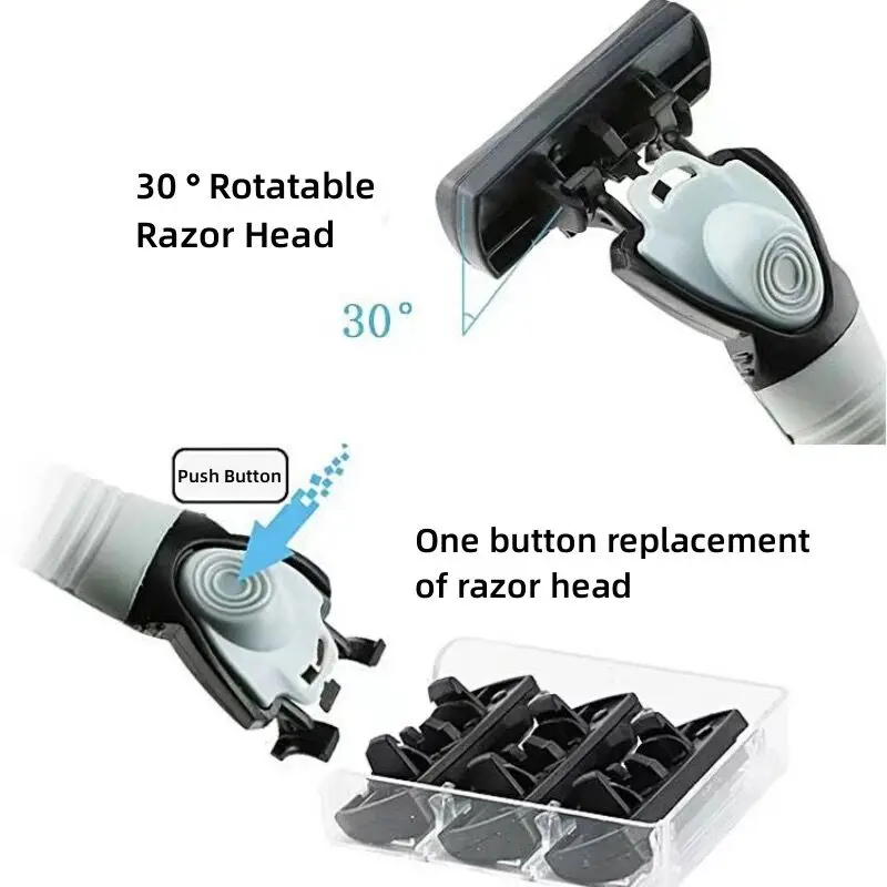 Razor Blade Razor Blades Safety Razor Manual Shaver Razor Shaver Mini Razor 1pcs Safety Blade Razor 6-Layers Manual Safety Razor Washable Stainless Steel Streamline Blade Travel Home Use