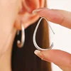 Hot Sale Geometric Oval Hoop Earrings for Women Simple Desgin Earrings Party Wedding Fashion Jewelry Accessories 3