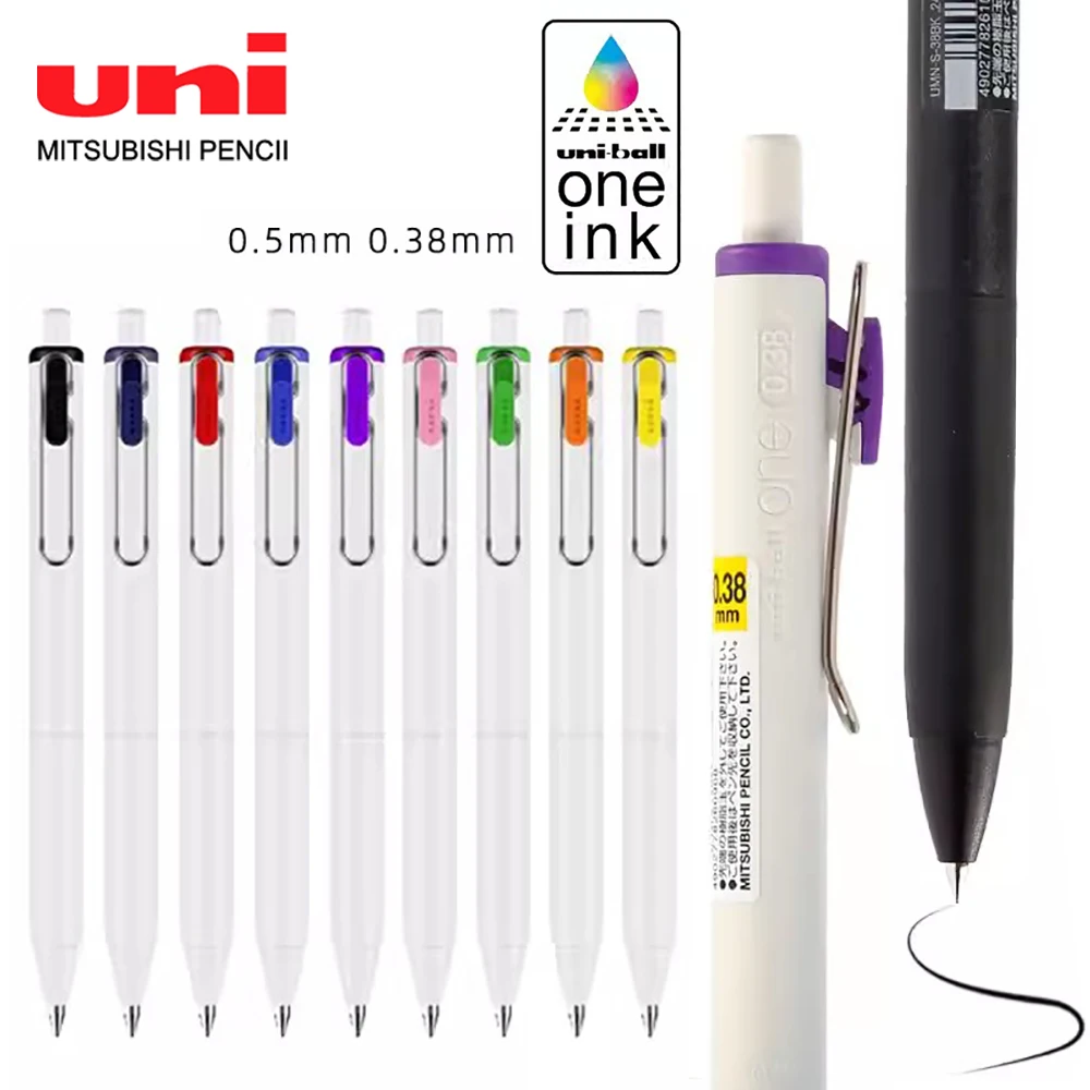 Japan Uni Gel Pen Uniball Color One Water-Based Pen Umn-S Drawing Small Thick Core Carbon Bullet Penna A Sfera Cancelleria Per Ufficio