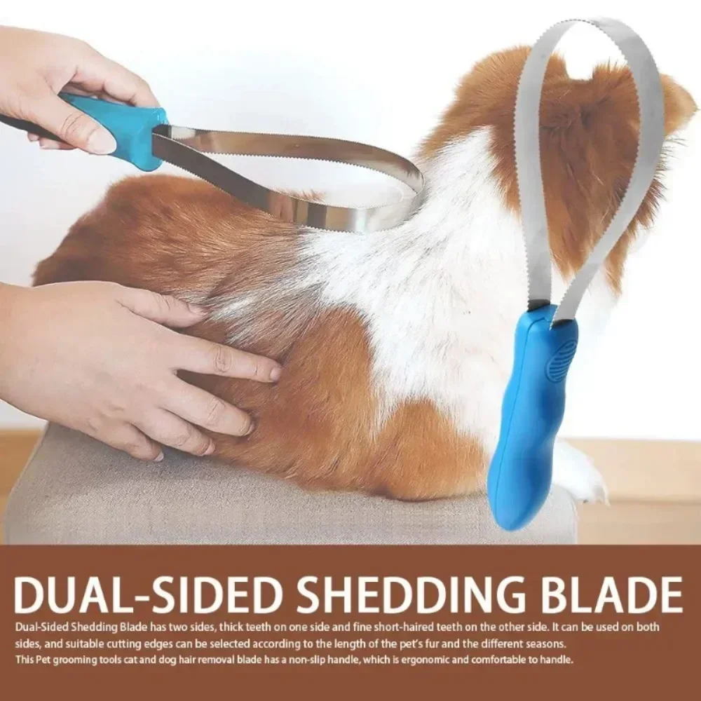 Variable Pet Horse Metal Sweat Scraper Dog Hair Shedding Blade Brush Horse Grooming Tool for Cleaning Deshedding Hair Care Tool 2