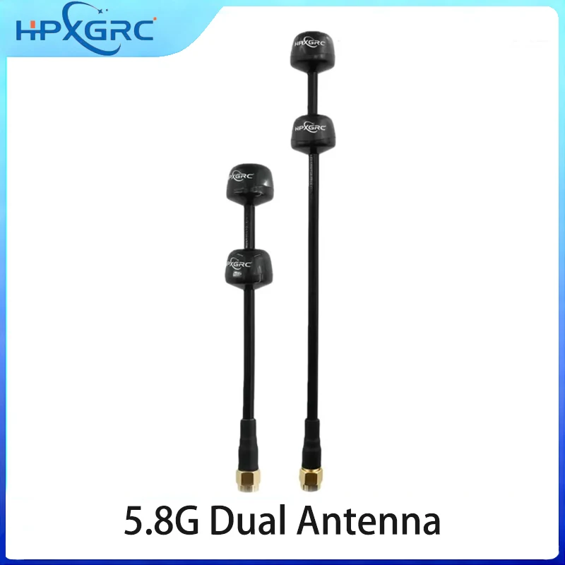 Antenne FPV RHCP SMA/RPSMA 130/190mm pour Drone