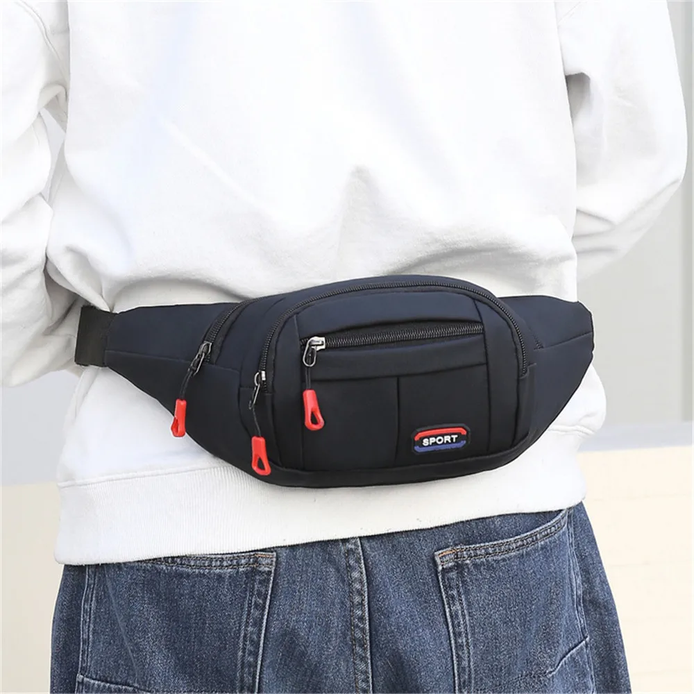 Men Waist Bag Casual Large Sport Running Fanny Pack Men