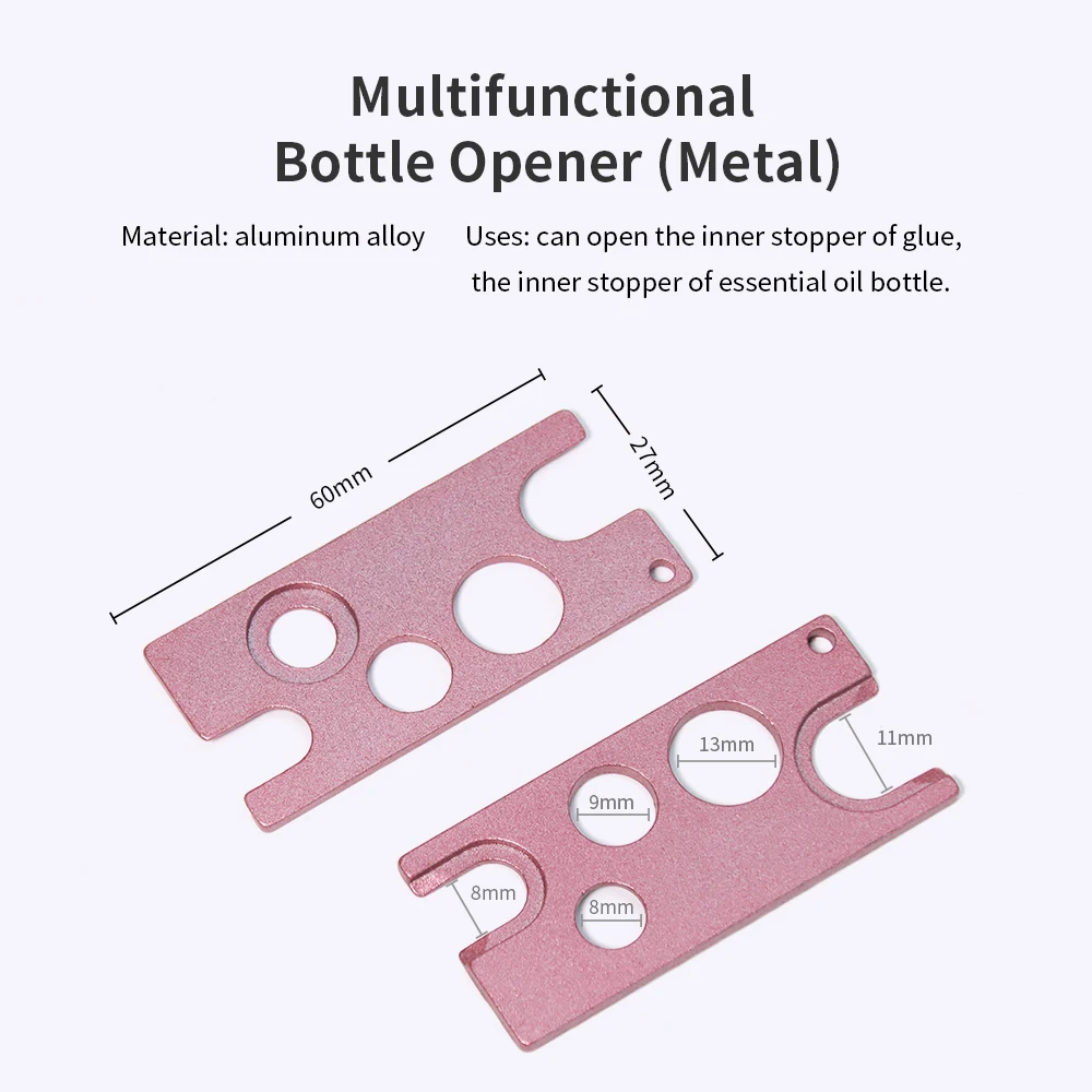 GLAMLASH Stainless Steel Caps Opener for Universal Eyelash Glue Replacement Bottle Mouth Head Anti-blocking Eyelash Tool