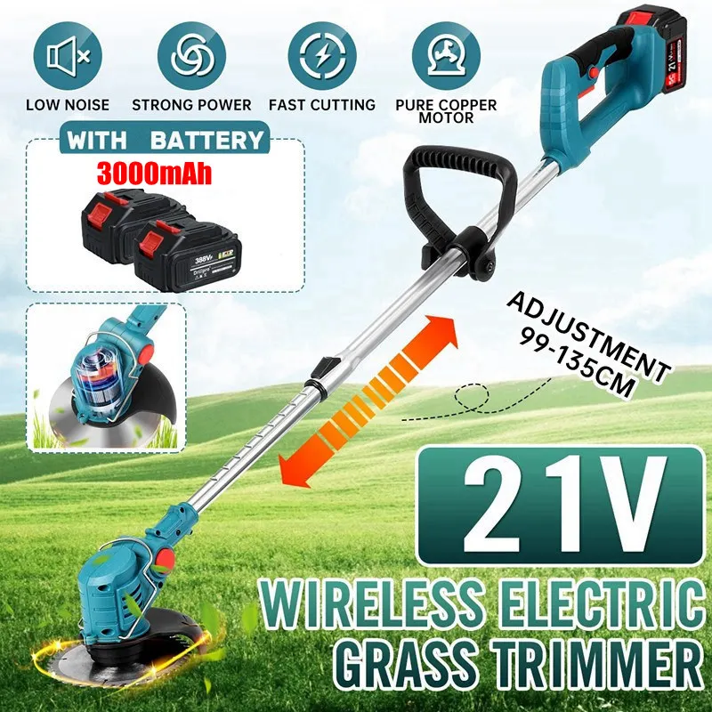 21V Weed Wacker Battery Powered, T TOVIA Cordless String Trimmer