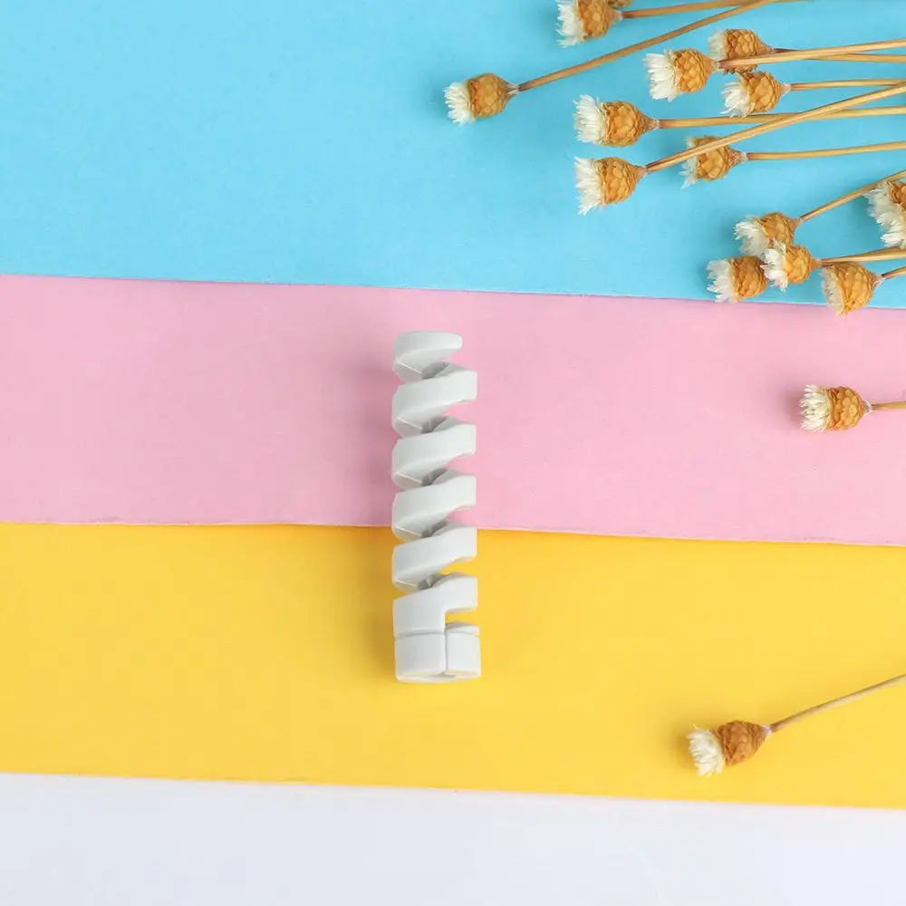 Papeleria Data Line Holder Winder Cable Protector Desk Set 10pcs Earphone Cable Organizer
