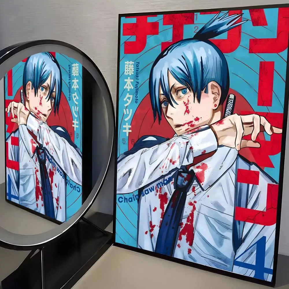 Waterproof HD Anime Art Poster - Self-Adhesive and Fade Resistant Wall Decor