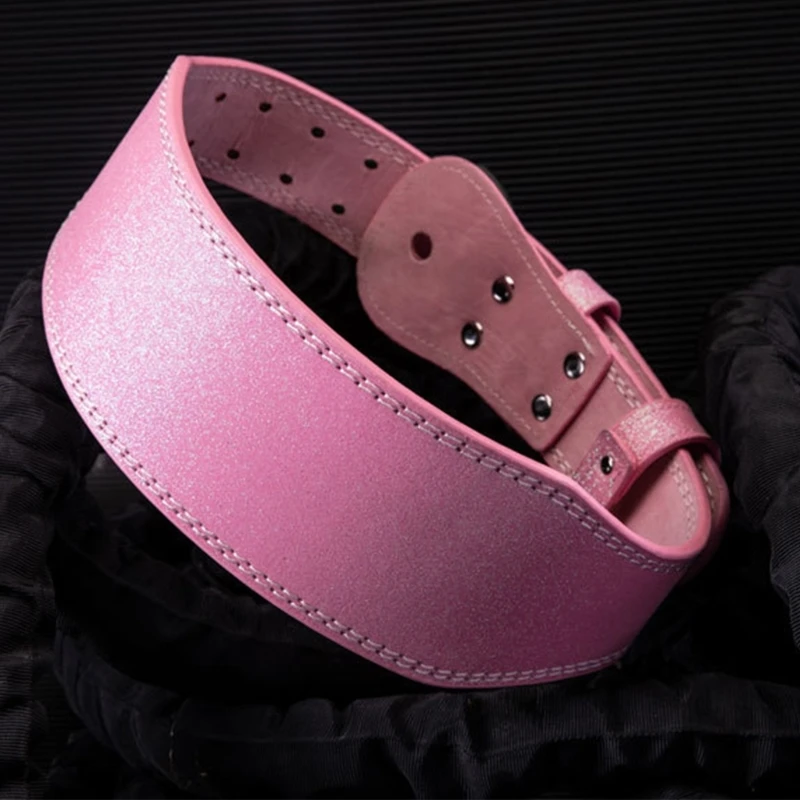 PU Leather Lifting Belt for Women Adjustable Powerlifting Belt Waist Support for Gym Workouts Weightlifting Deadlifts