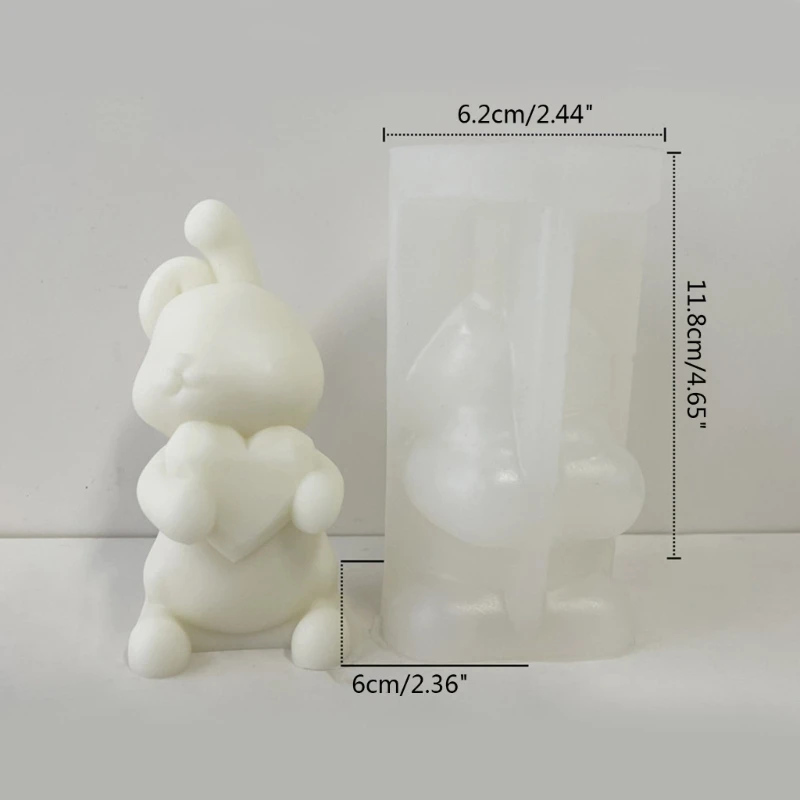 Animal Ornament Resin Mold Rabbit Mold for Candle Making Soap Mold