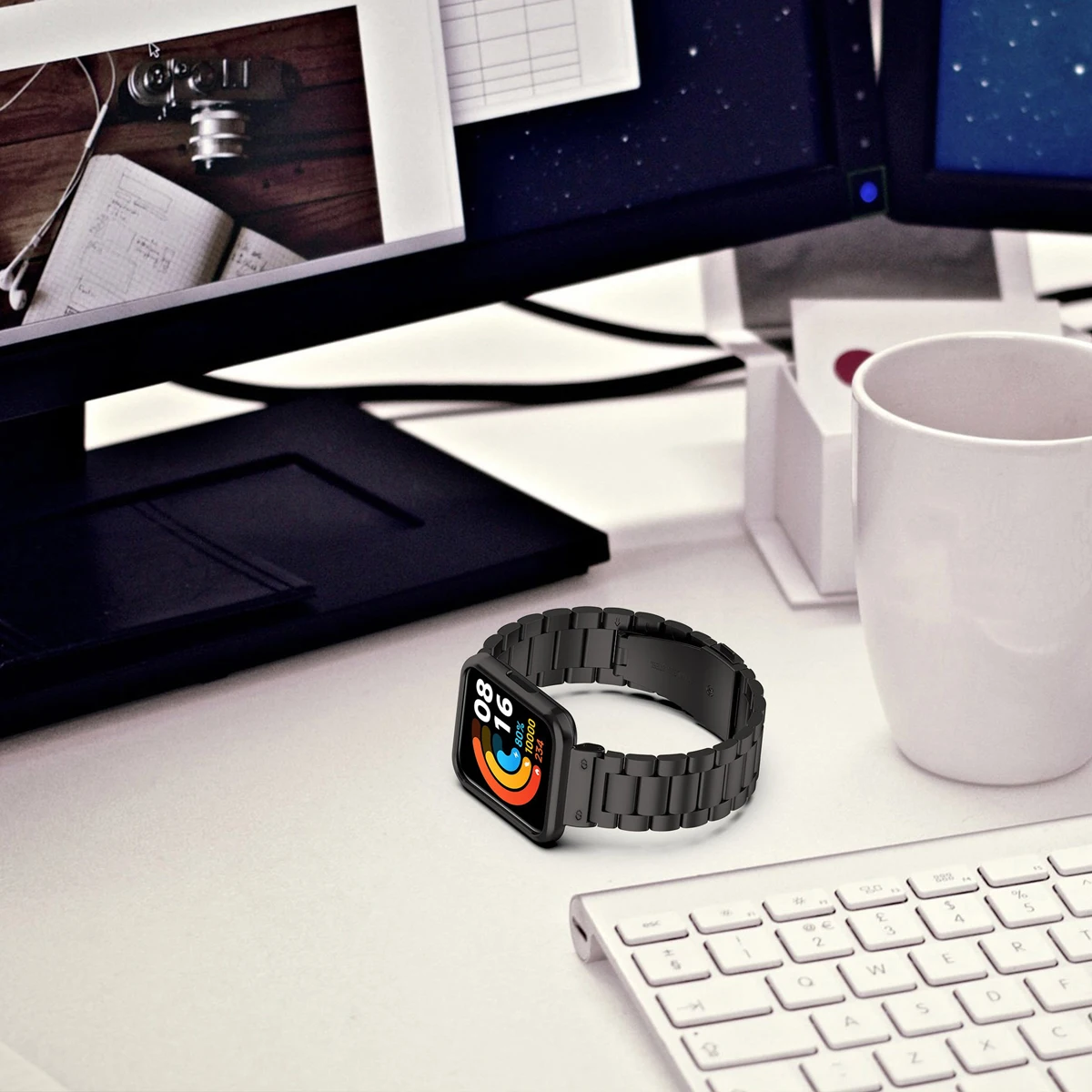 Stainless Steel Metal Strap with Protective Cover