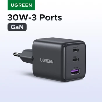 UGREEN 30W 20W GaN Charger For iPhone 16 15 14 Pro Max Samsung S25 Xiaomi Tablet iPad 1