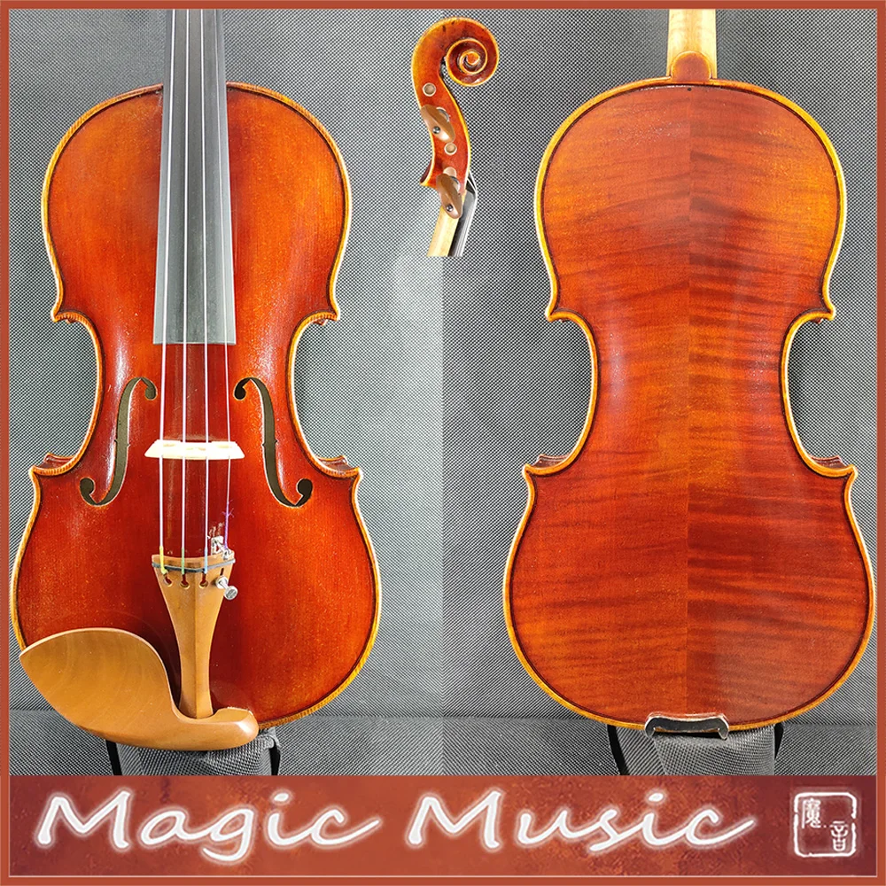 50 Years Old Spruce, The Red Mendelssohn Violin 4/4 Size #3119, ca.1721 Stradivarius Violine, Handmade Oil, Antiqued Varnish