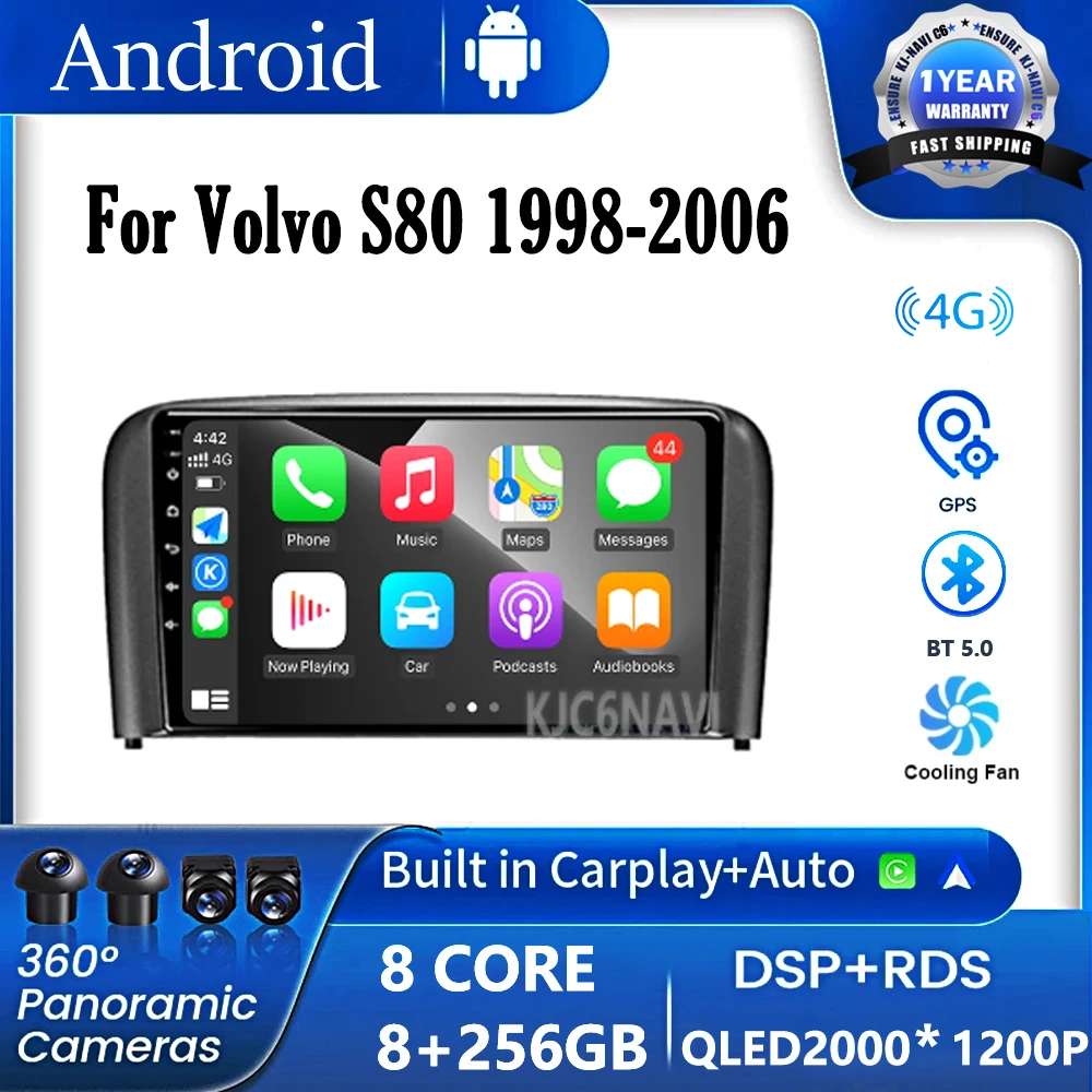 Android-14-For-Volvo-S80-1998-2006-Car-Radio-Multimedia-Video-Player ...
