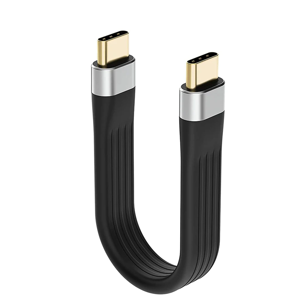 4K USB-C 3.1 Gen 2 Cable 10G Emark Chip Short Type C USB-C to Video Sync Charger Cable PD 60W 4K Video
