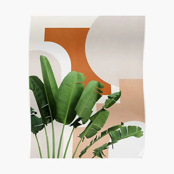 

Абстрактные формы искусство тропический банан Леа плакат Современная печать украшения винтажная забавная роспись картина комната искусства без рамки