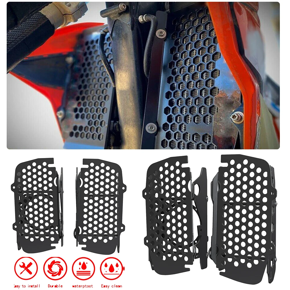 

Motorcycle Radiator Grille Guard Cover FOR KTM EXC XC SX SX-F XCW TPI 2T 4T 125 150 250 300 350 450 500 2019 2020 2021 2022 2023