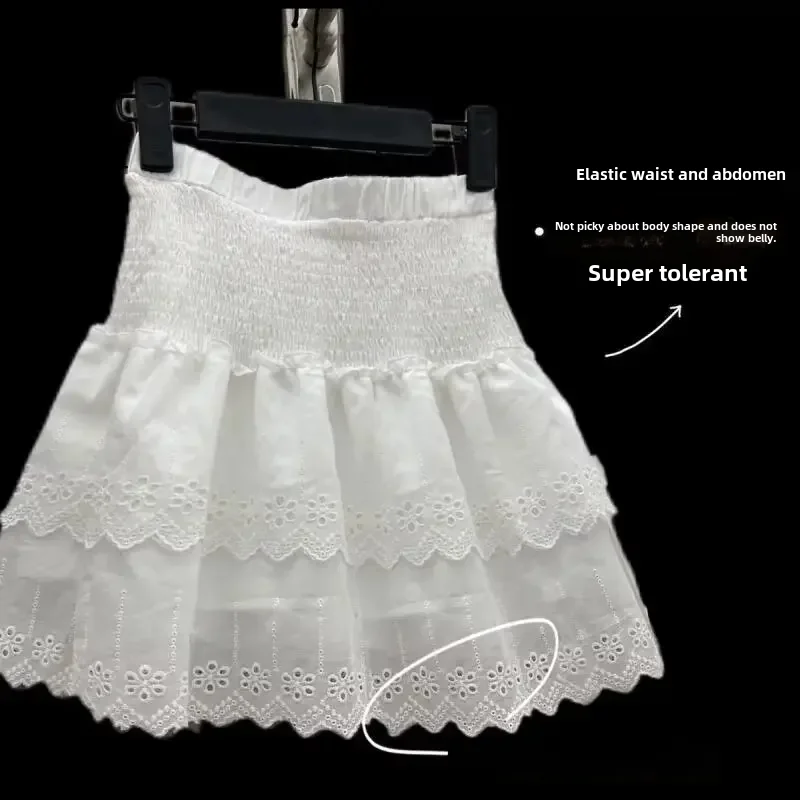 Falda pantalón corta plegable de corte holgado de talle alto con forma de A para mujer, estilo princesa, para primavera y verano
