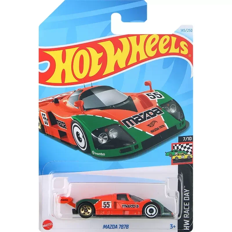 24K Original Hot Wheels Sports Car Mazda 787B Toys for Boys Scale 