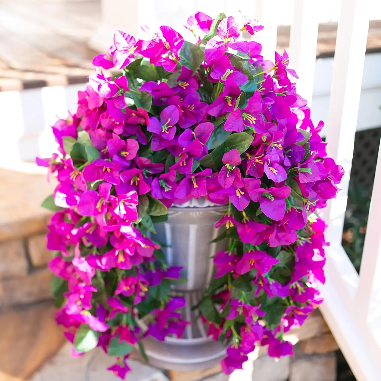 Künstliche Blumen-Ranke Bougainvillea Hochzeit Heim Zimmer Valentinstag Dekoration Außenhof Garten Wandbehang Bogen DIY Geschenke