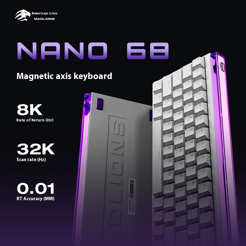 MADLIONS NANO68 Magnetic Switch Keyboard TTC King Switch