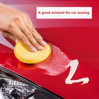 12Pcs Round Car Waxing Polish Wax Foam Sponge High Density Applicator Pads Cleaning Sponge Auto Detail Washing Car Cleaning Tool 2