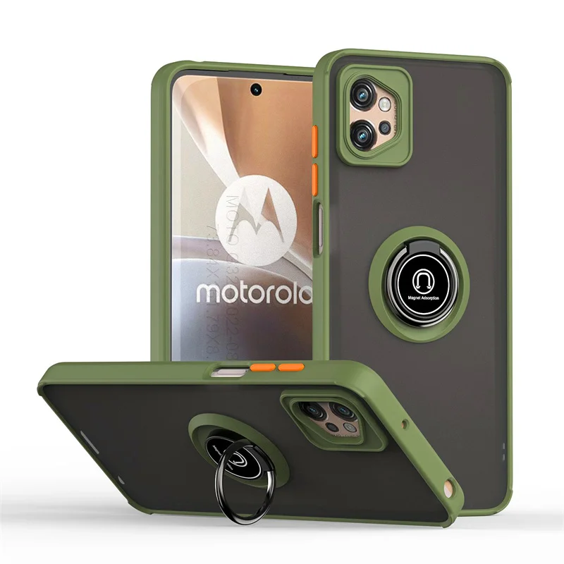 Shockproof Armor Case with Magnetic Ring Stand Holder – Heavy-Duty Protection Back Cover
